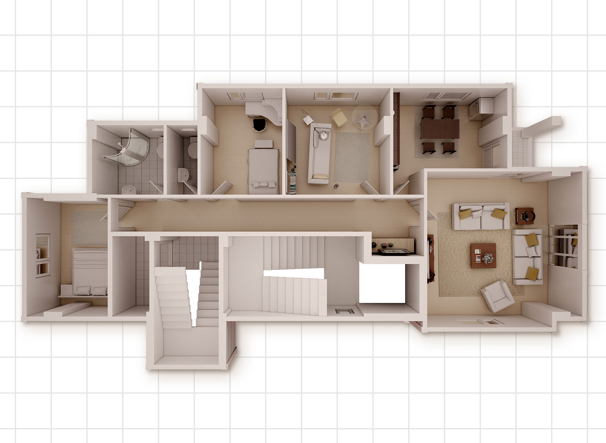 3d-floorplan-modeling 3d Floorplan - Architectural